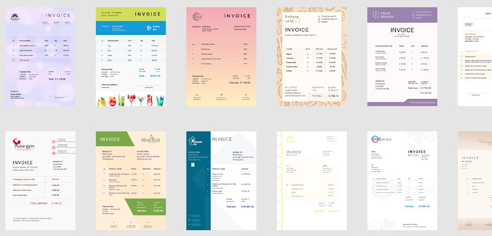 10 free Figma invoice templates