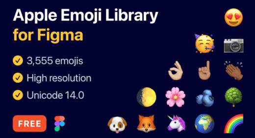 3500+ Apple emojis for Figma