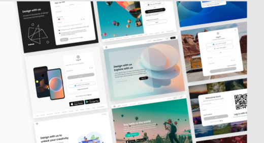 50 free log in and signup Figma templates