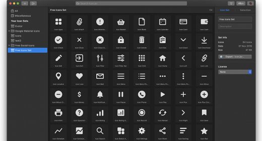 64 Free essential icons for Figma