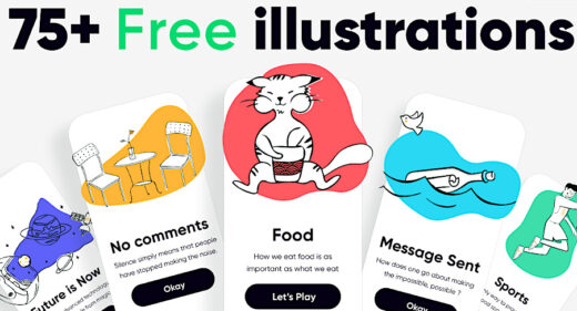 75 free Figma illustrations