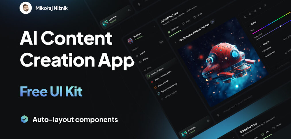 AI content creation Figma template