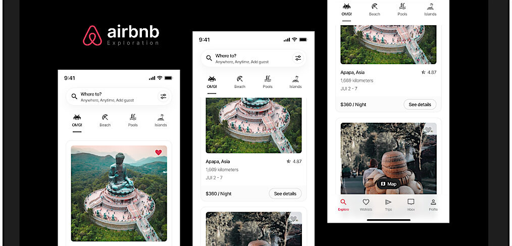 Airbnb redesign Figma app template