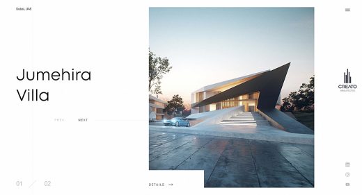 Architects homepage Figma template