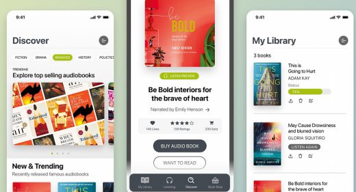 Audiobook Figma mobile template