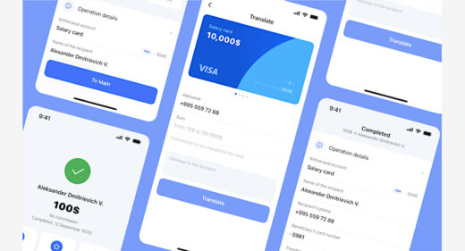 Banking finance Figma mobile template