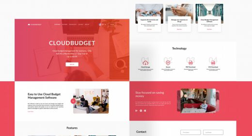 Business landing page Figma template