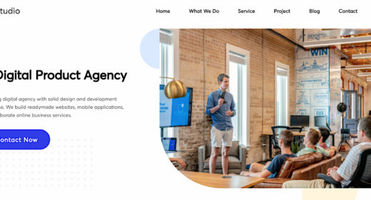 Digital agency Figma landing template