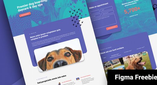 Dog daycare Figma website template