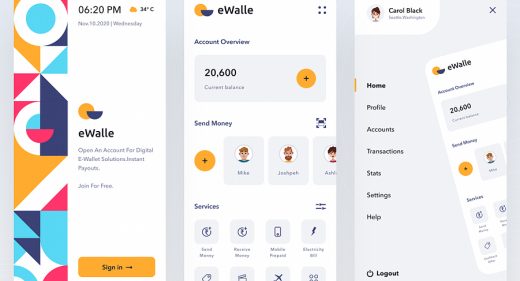 e-Wallet Figma app template