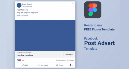 Facebook ad free Figma template