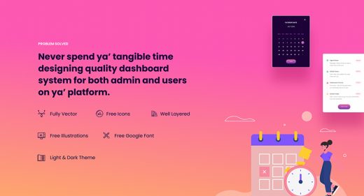 Figma admin dashboard free template