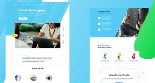 Figma agency homepage template