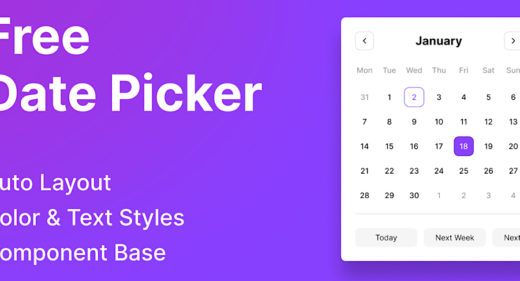 Figma calendar date picker