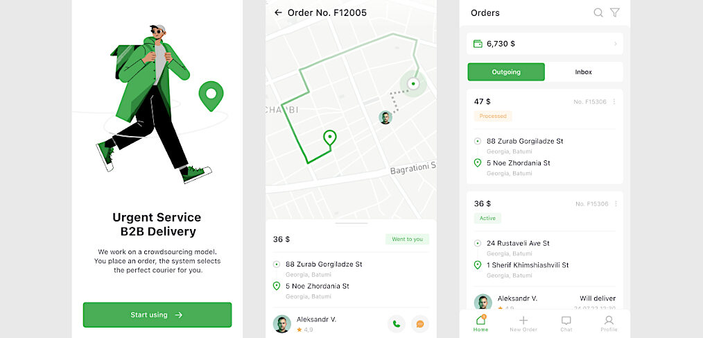 Figma delivery app concept template