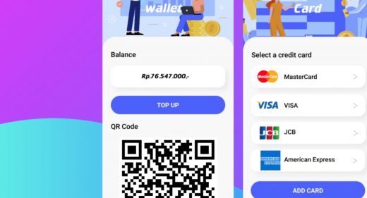 Figma digital wallet mobile concept