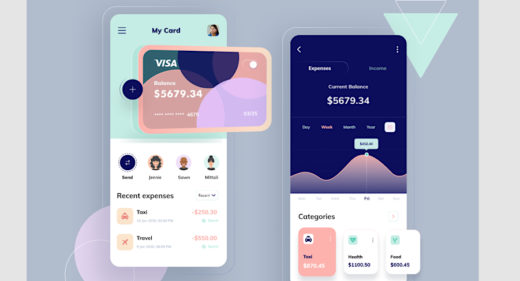 Figma expense tracker app concept