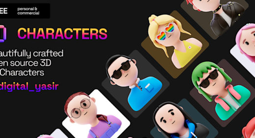 Figma free 3D user characters