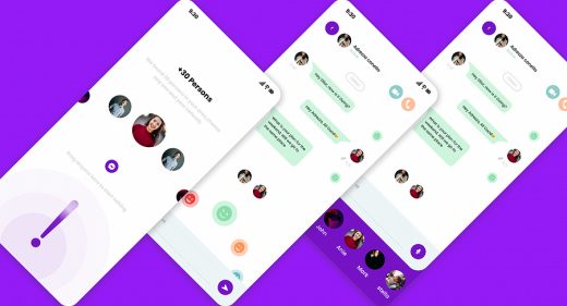 Figma free chat app concept