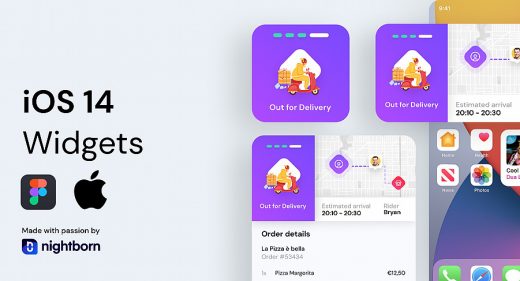 Figma iOS 14 delivery widget