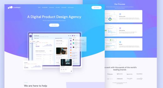 Figma landing page for digital agency