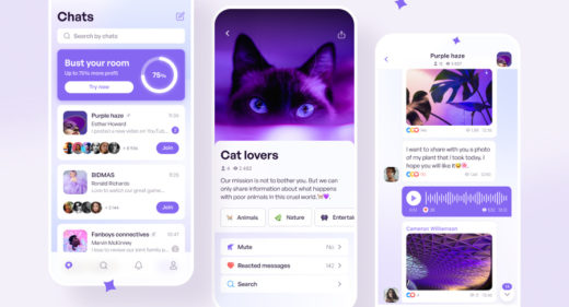 Figma messaging app concept