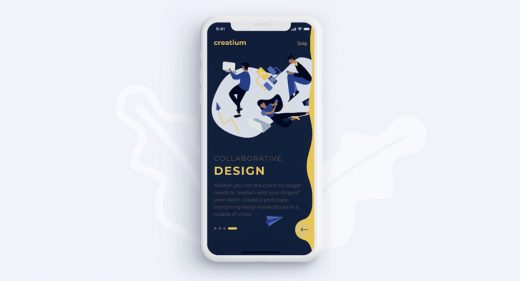 Figma onboarding screens