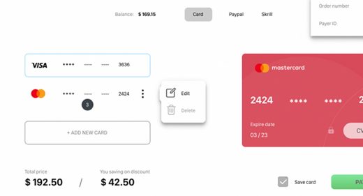 Figma payment page template