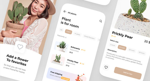 Figma plants ecommerce app template