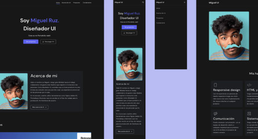 Figma responsive portfolio template