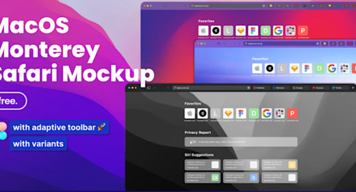 Figma Safari Mockup (MacOS Monterey)