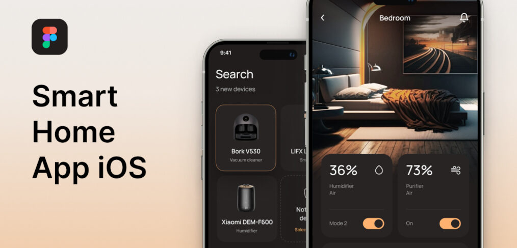 Figma smart home app template