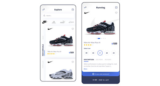 Figma sneakers online shop template