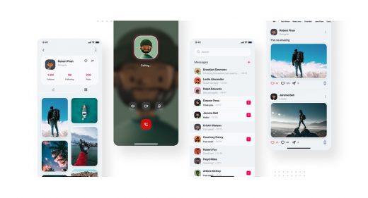 Figma Social Media mobile template