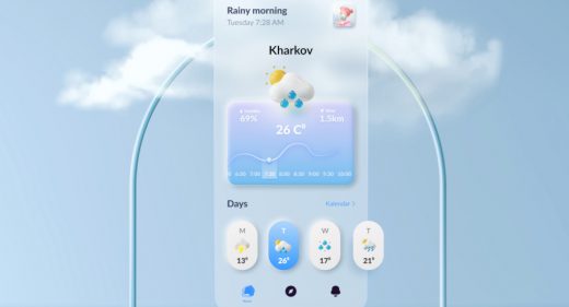 Figma weather app concept