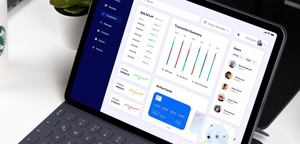 Finance / banking Figma dashboard