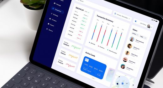 Finance / banking Figma dashboard