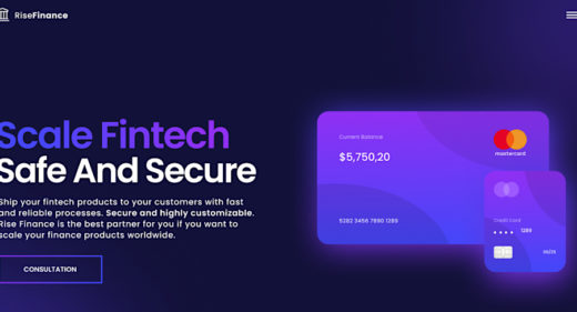 Fintech Figma landing page template