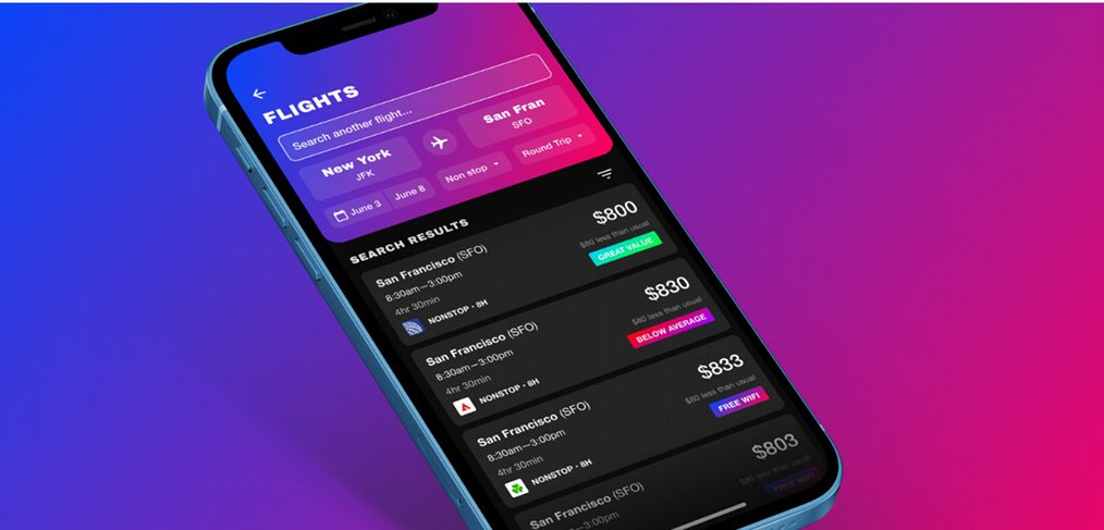 Flight Tracker Figma App Template