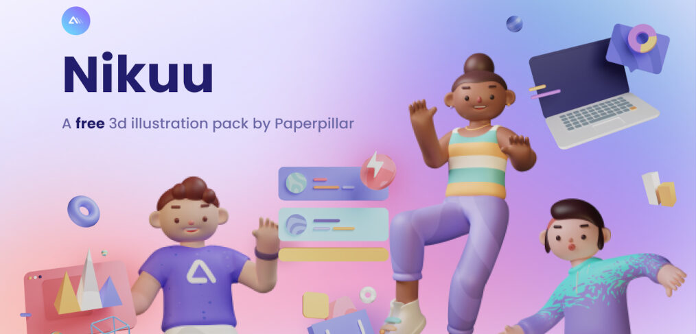 Free 3D Figma illustration pack