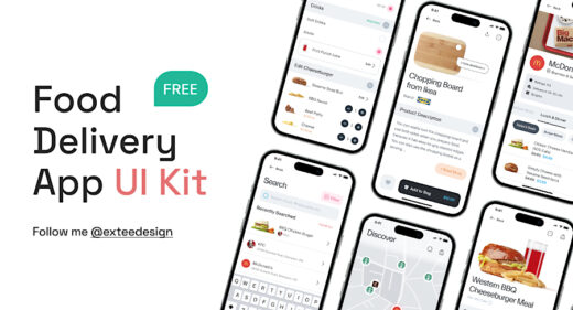 Free Figma Food Delivery UI Kit