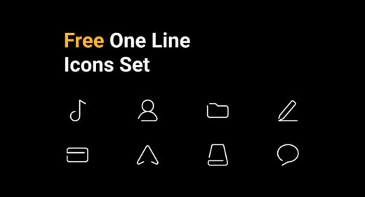 Free Figma one line icon set