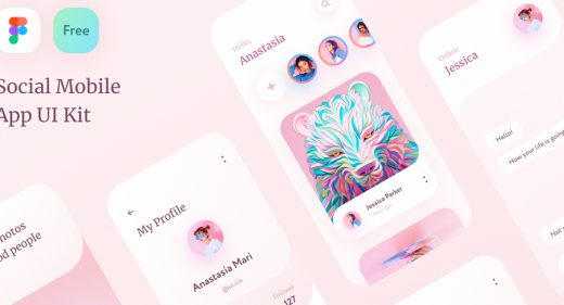 Free Figma Social App UI Kit