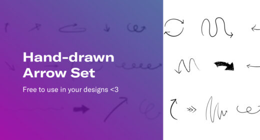 Free hand-drawn Figma arrows