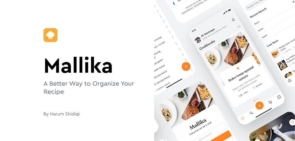 Free mobile Figma food UI kit