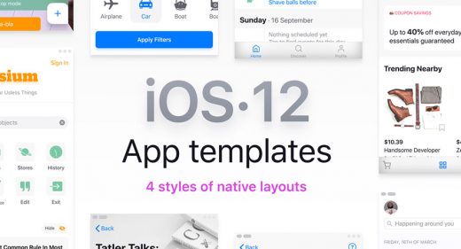 iOS 12 Figma Templates Library