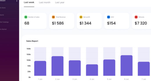 Jewelry Reseller dashboard for Figma