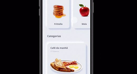 Learn Italian neumorphic app