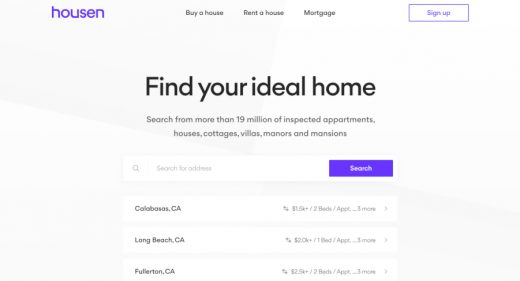 Minimalistic real estate Figma template