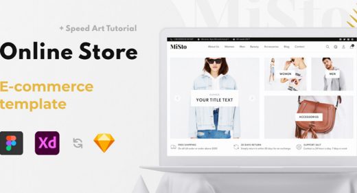 Misto Figma ecommerce website template